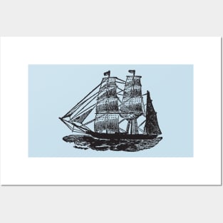 Handrawn Dutch West India Company Ship Posters and Art